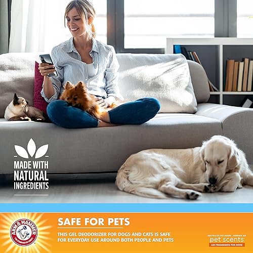 Miniatura 8 de Arm  Hammer for Pets Air Care Pet Scents Deodorizing Gel Beads in Fresh Breeze  12 oz Pet Odor Neutralizing Gel Beads with Baking Soda  Air