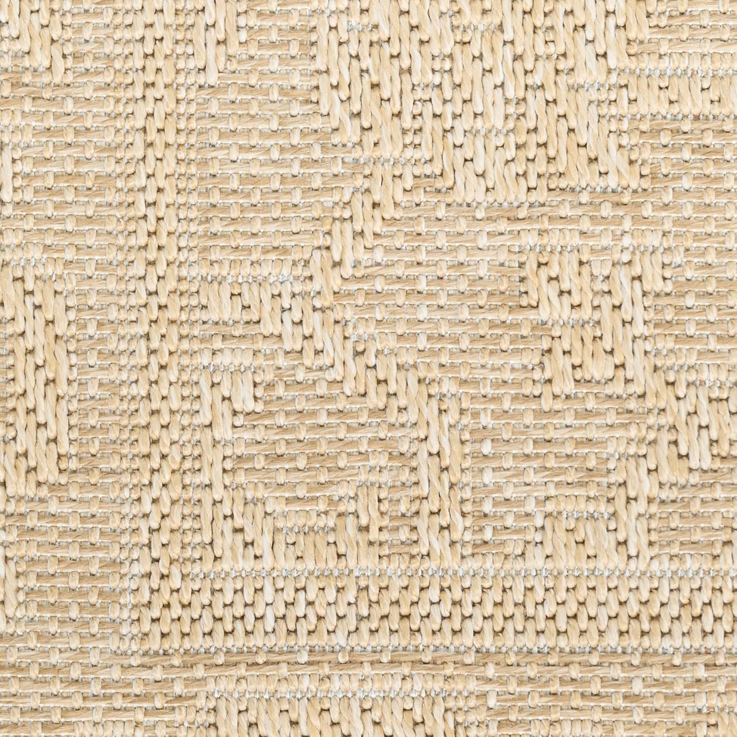 Nourison Home Tulum Cream 6' x 9' Area Rug - Easy Clean, Non Shedding, Bed Room, Living Room, Dining Room, Kitchen (6' x 9')