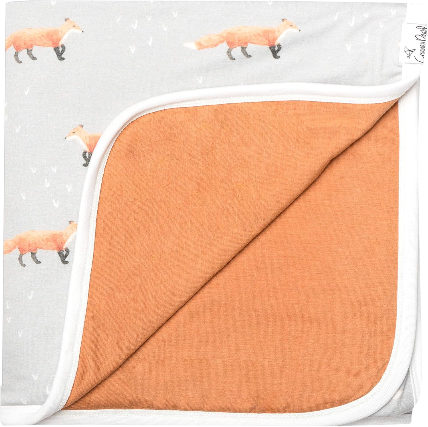 Copper Pearl Large Premium Knit Baby 3 Layer Stretchy Quilt Blanket Copper