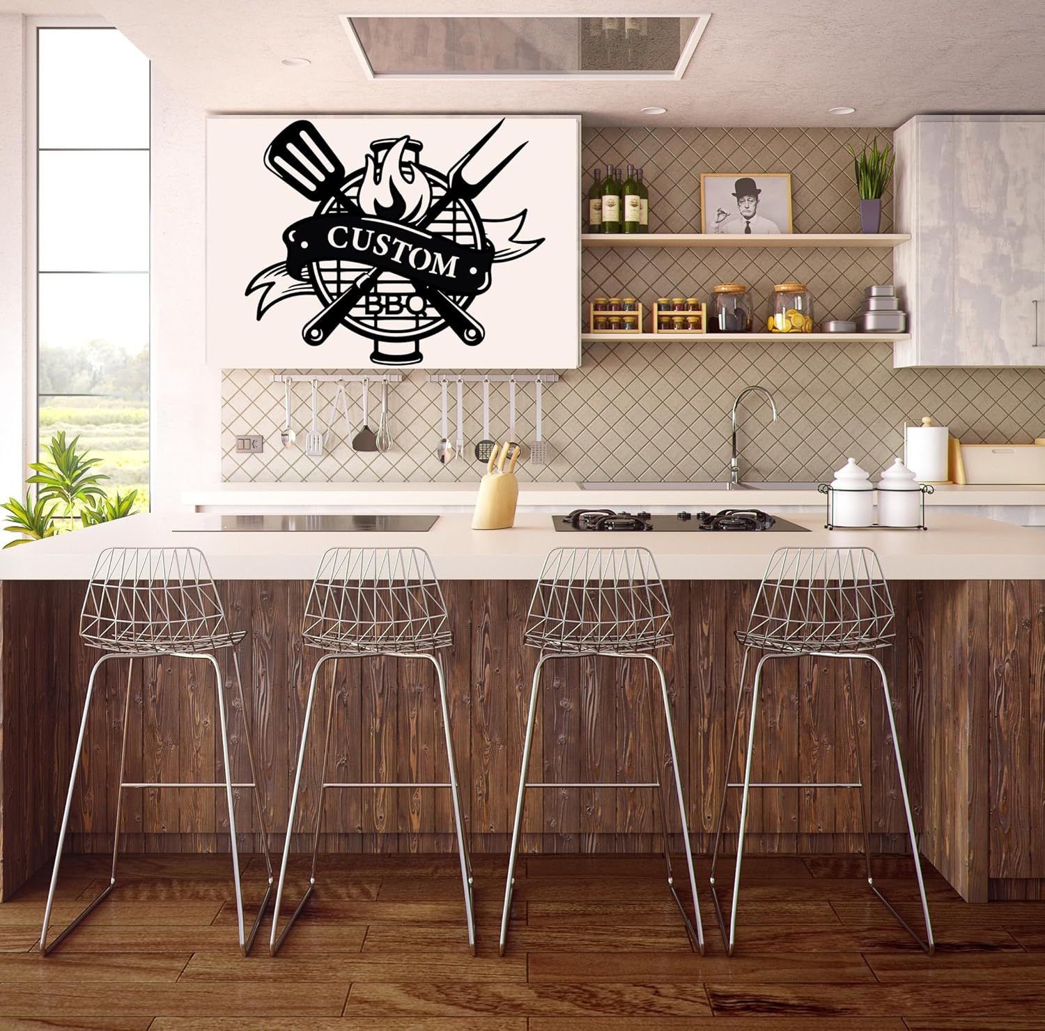 Custom BBQ Metal Wall Signs - Personalized BBQ Metal Wall Art - BBQ Metal Wall Decor - Personalized Grill Sign - Smoker And Grilling Gift - Housewarming Gifts