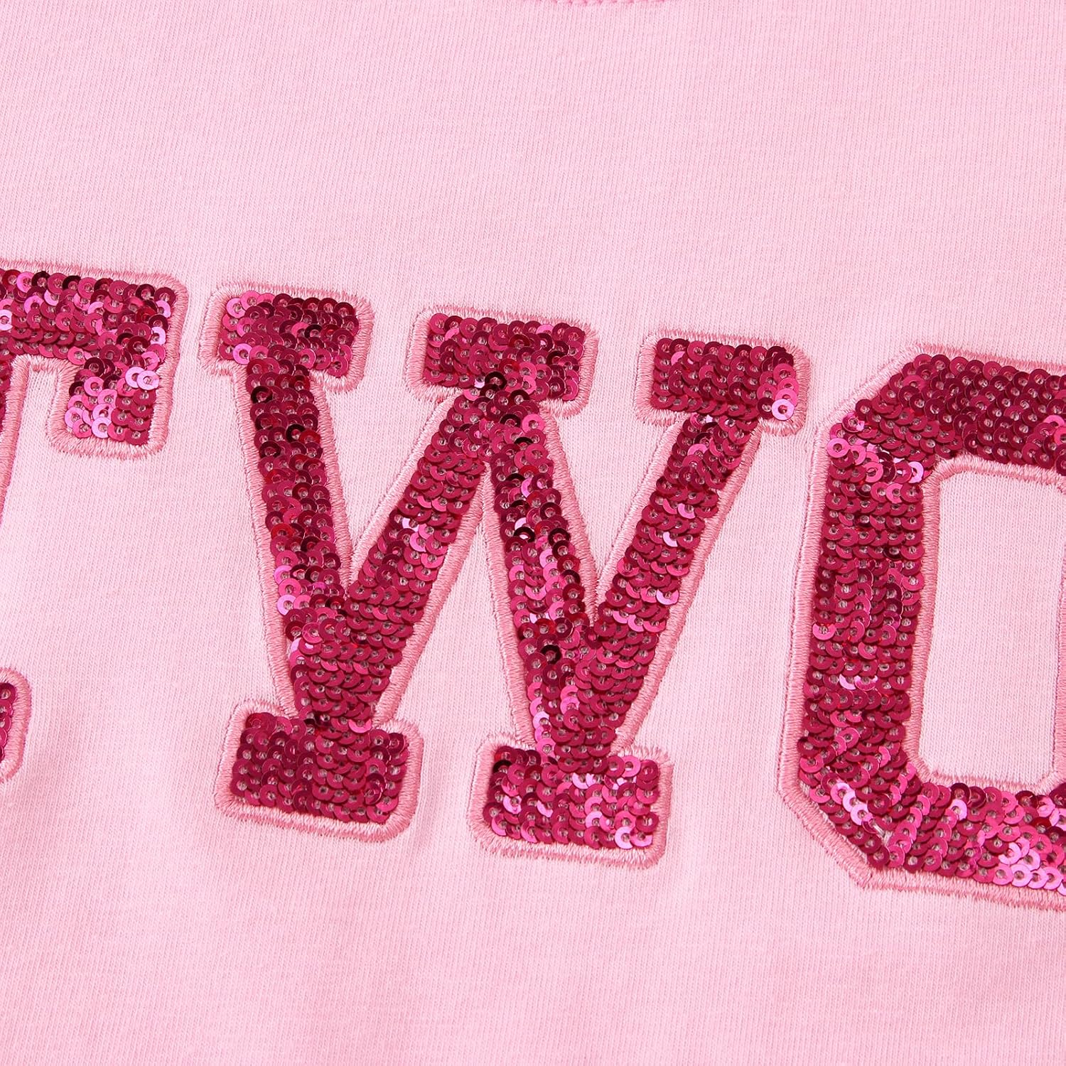 Toddler Baby Girls Birthday Shirt 2nd 3rd 4th 5th Bday Party Tshirt Outfit Sequin Glitter Two-Five Embroidered Tops - Image 6