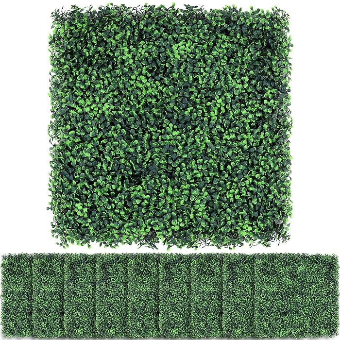 Buy Easnwllim 10PCS 20" X 20" Artificial Boxwood Topiary Hedge Plant