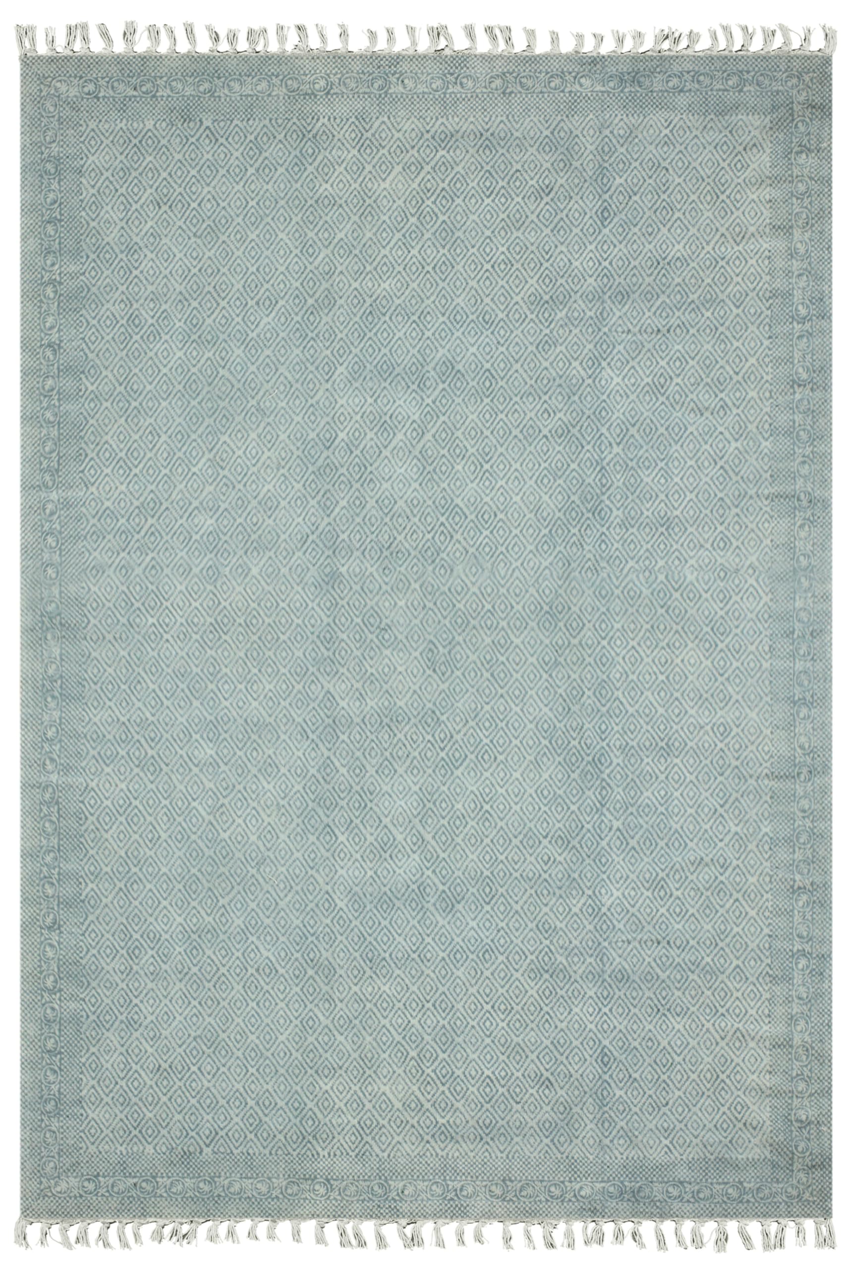 Tapis Kilim épais en coton tissé à la main | Qualité supérieure bleu