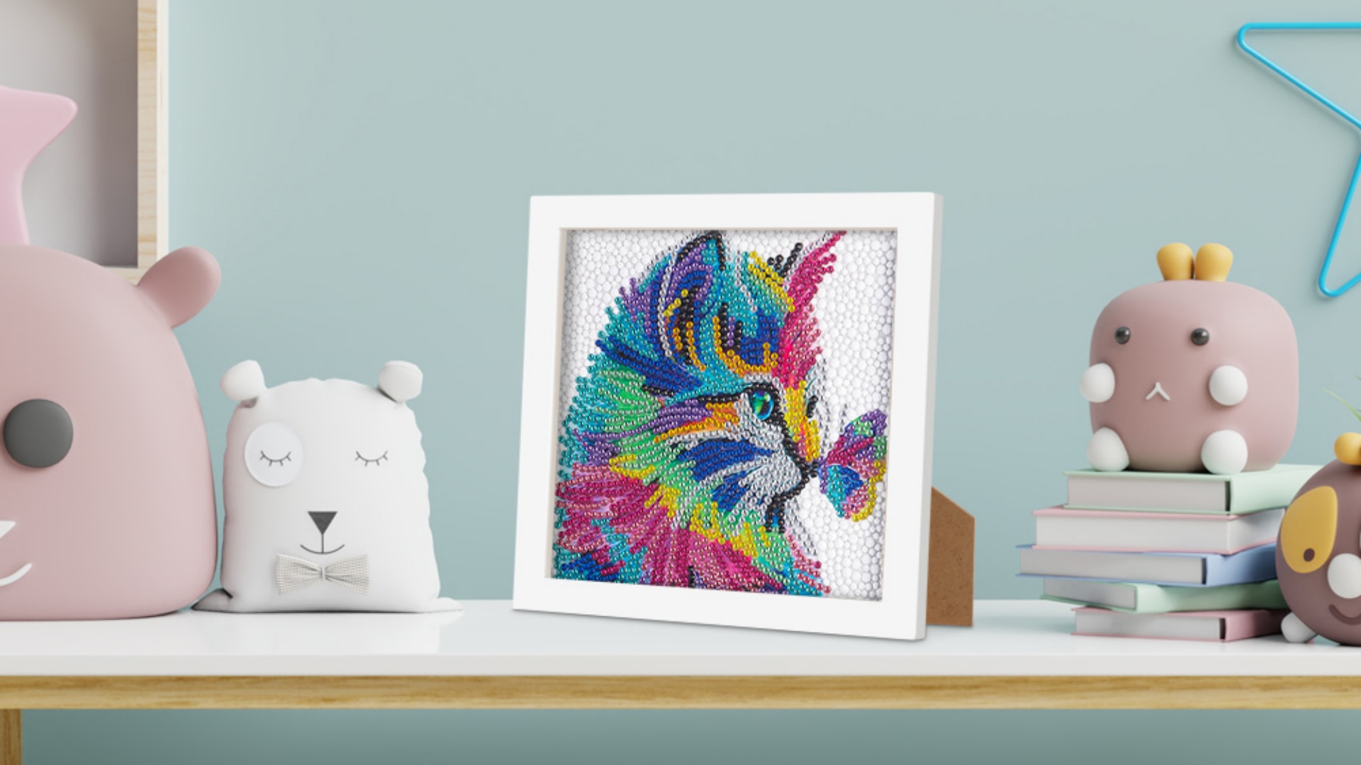 Diamant Painting Set 'Französische Bulldogge' – 45x45cm, 5D DIY Malen Nach Zahlen