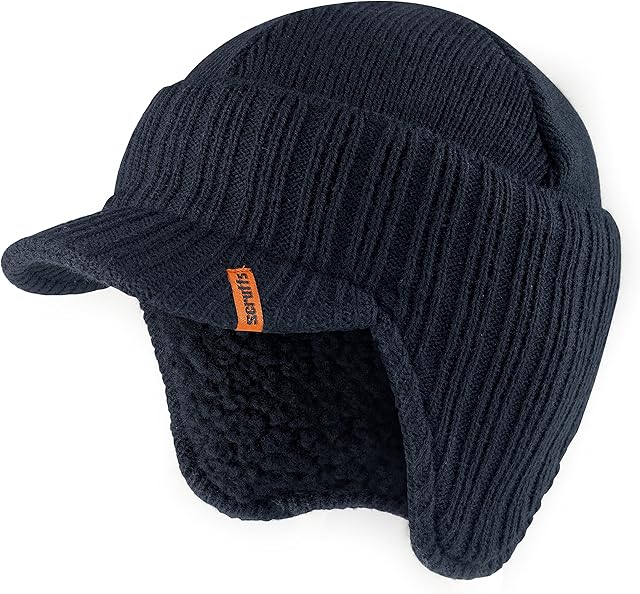 Scruffs Men's Peaked Beanie Hat, Navy Blue, One Size, T54296