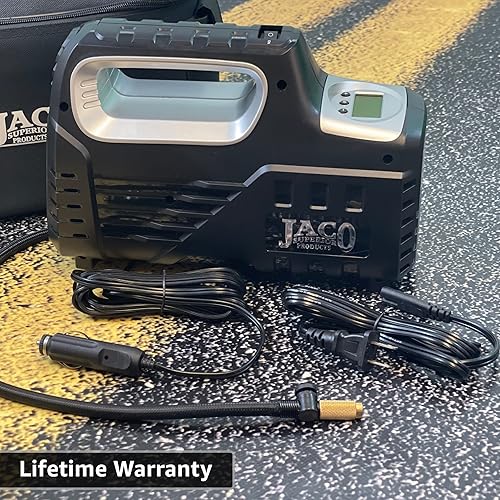 Miniatura 6 de JACO SmartPro 2.0 AC/DC Bomba de inflado digital de neumáticos - Compresor de aire portátil automático - 100 PSI (12 V CC, 110-120 V CA)