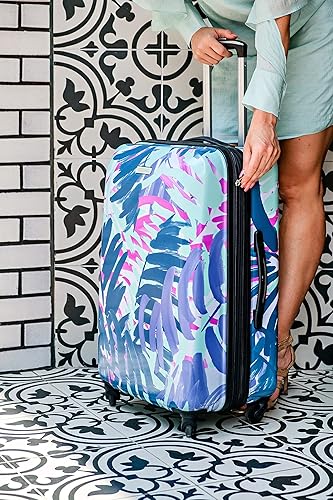 Miniatura 4 de AMERICAN TOURISTER Moonlight Hardside - Equipaje expandible con ruedas giratorias, Palm Trees), 92504