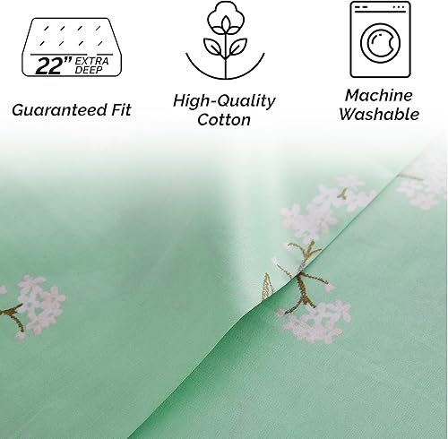 Miniatura 62 de Southshore Fine Living, Inc., Juego de sábanas de 4 piezas, 100% algodón, tamaño Queen, sábanas de 300 hilos con bolsillo extra profundo, sábana 10