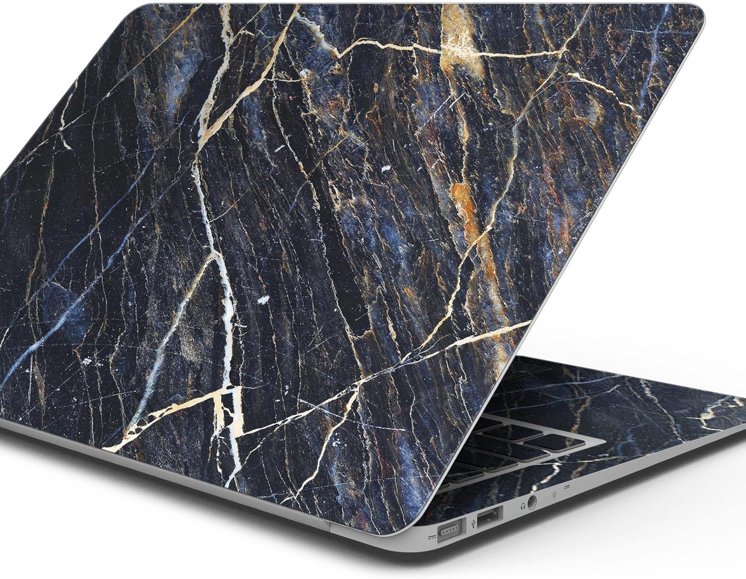 DesignSkinz - Dark Natural Marble Surface - Full-Body Wrap Protective Decal Skin Kit Compatible with MacBook 16" Pro M1 (A2485)