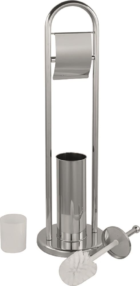 Vigor Stainless Steel Brush Toilet roll Holder, Steel, Default