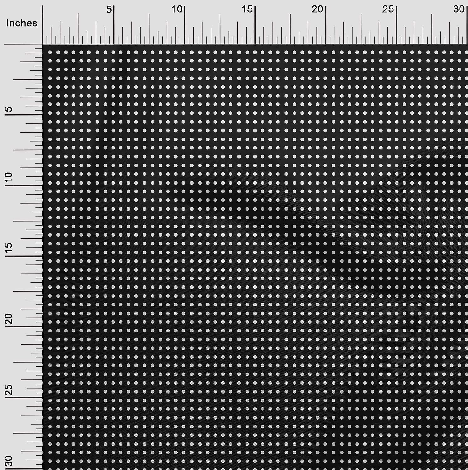 oneOone Cotton Flex Black Fabric Polka Dress Material Fabric Print Fabric by The Yard 40 Inch Wide