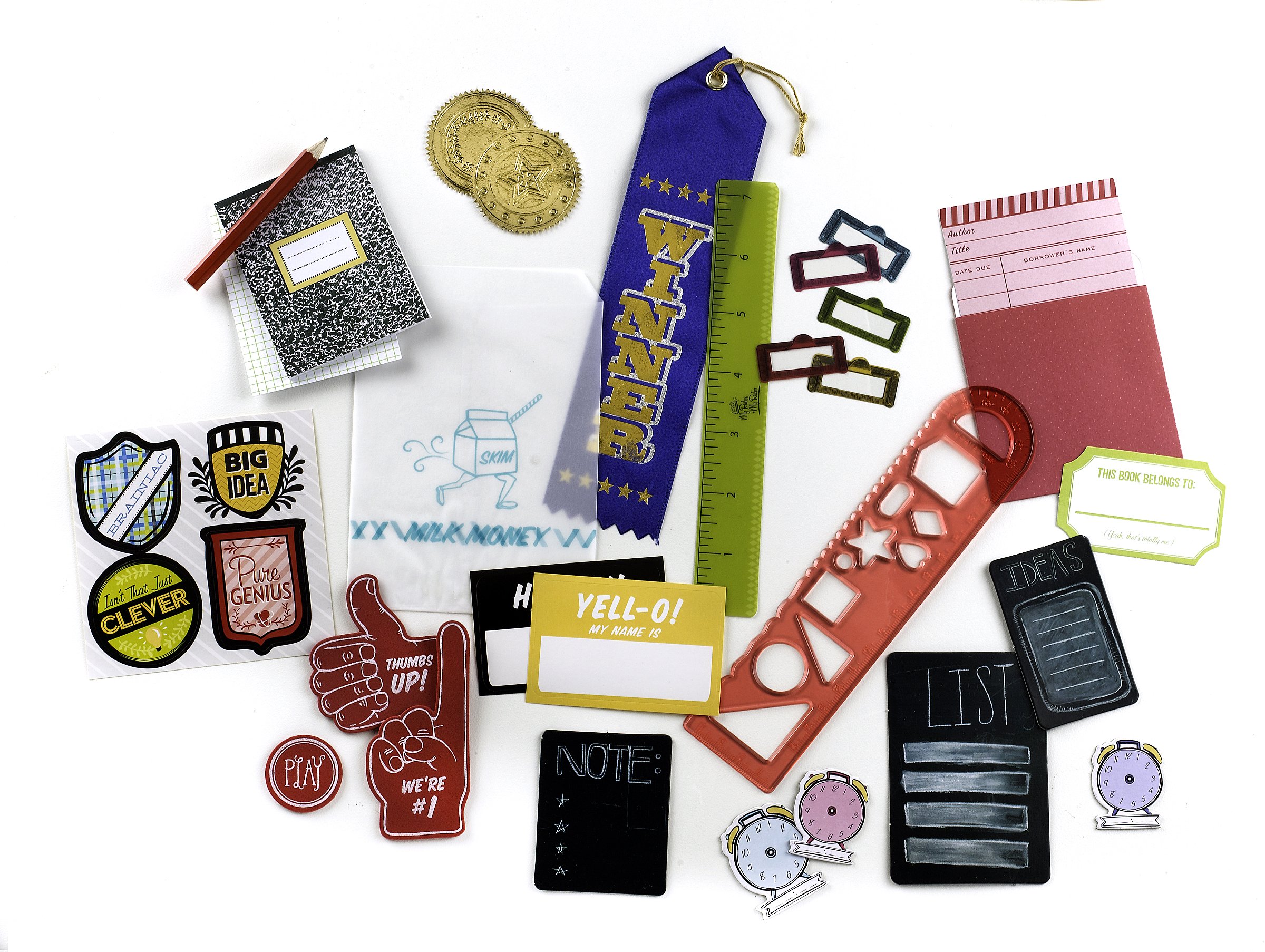 K&CompanySmash Scrapbook Grab Bag, School