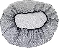 Vista 1 de ELEGANTLIFE 21" Redes de pelo de nido de abeja transpirables de nailon regular desechables, paquete de 200 (negro), Negro