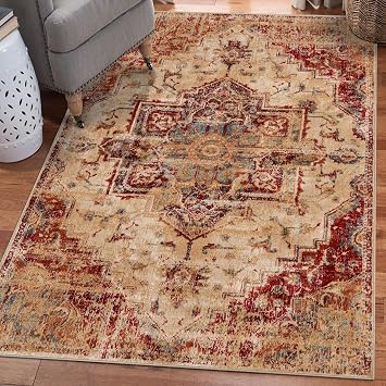 LUXE WEAVERS Ivory 8x10 Oriental Area Rug