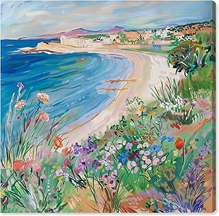Art Remedy Vibrant Beach II Colorful Coastal Canvas Wall Art, Gallery Wr...
