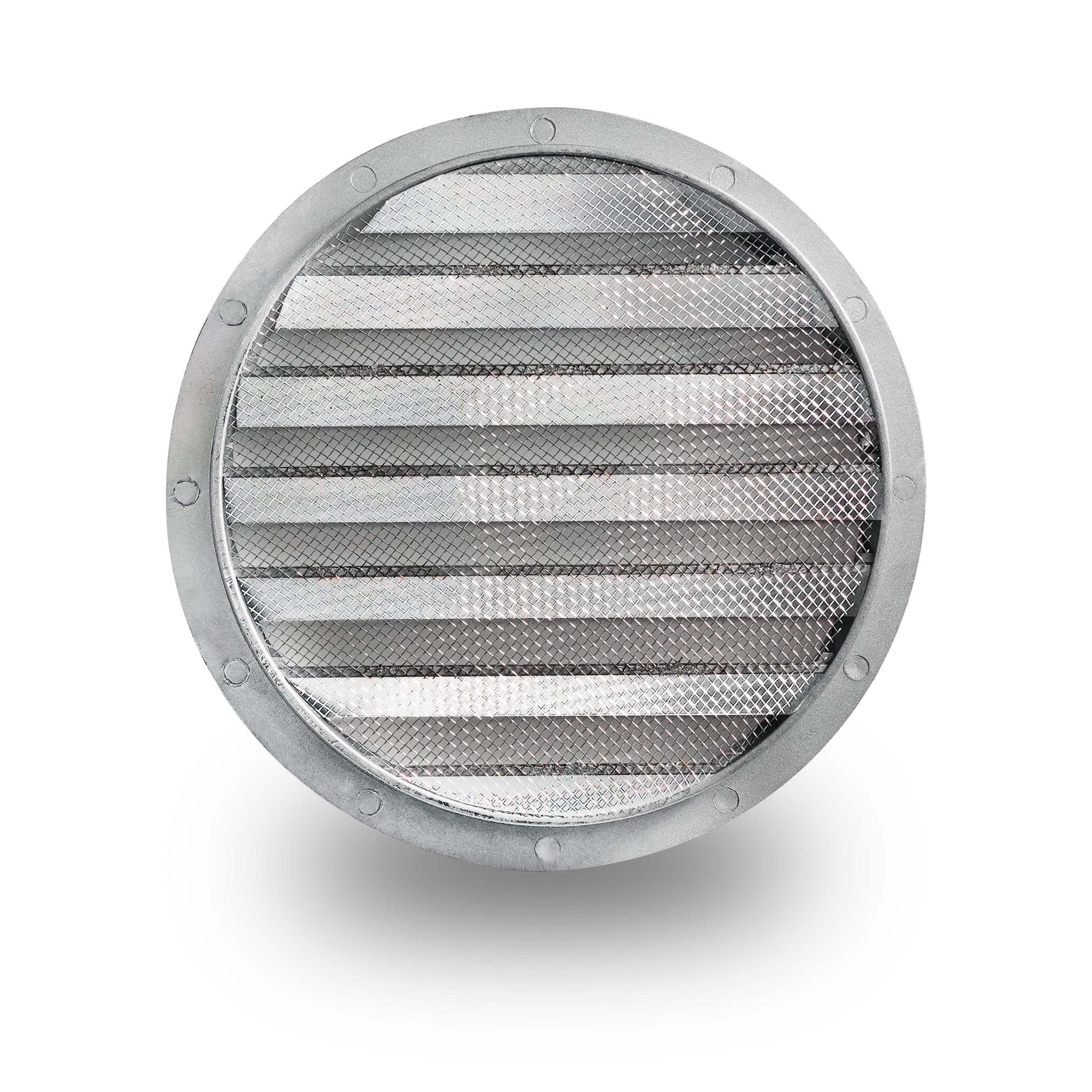 SYSTERM Aluminium Lüftungsgitter Abluftgitter Rund Gitter mit Insektennetz. Alugitter (Ø 315)