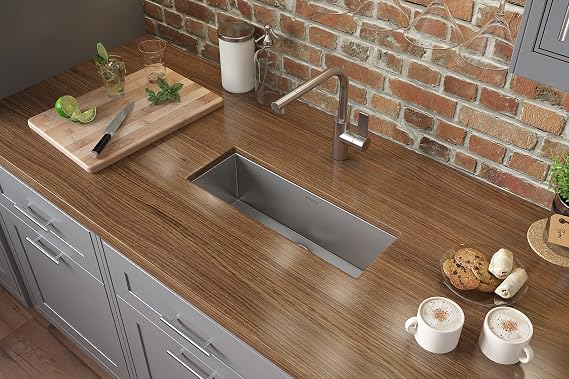 Ruvati RVH7120 Bar Prep Sink 23 x 8 Narrow Trough Undermount 16 Gauge