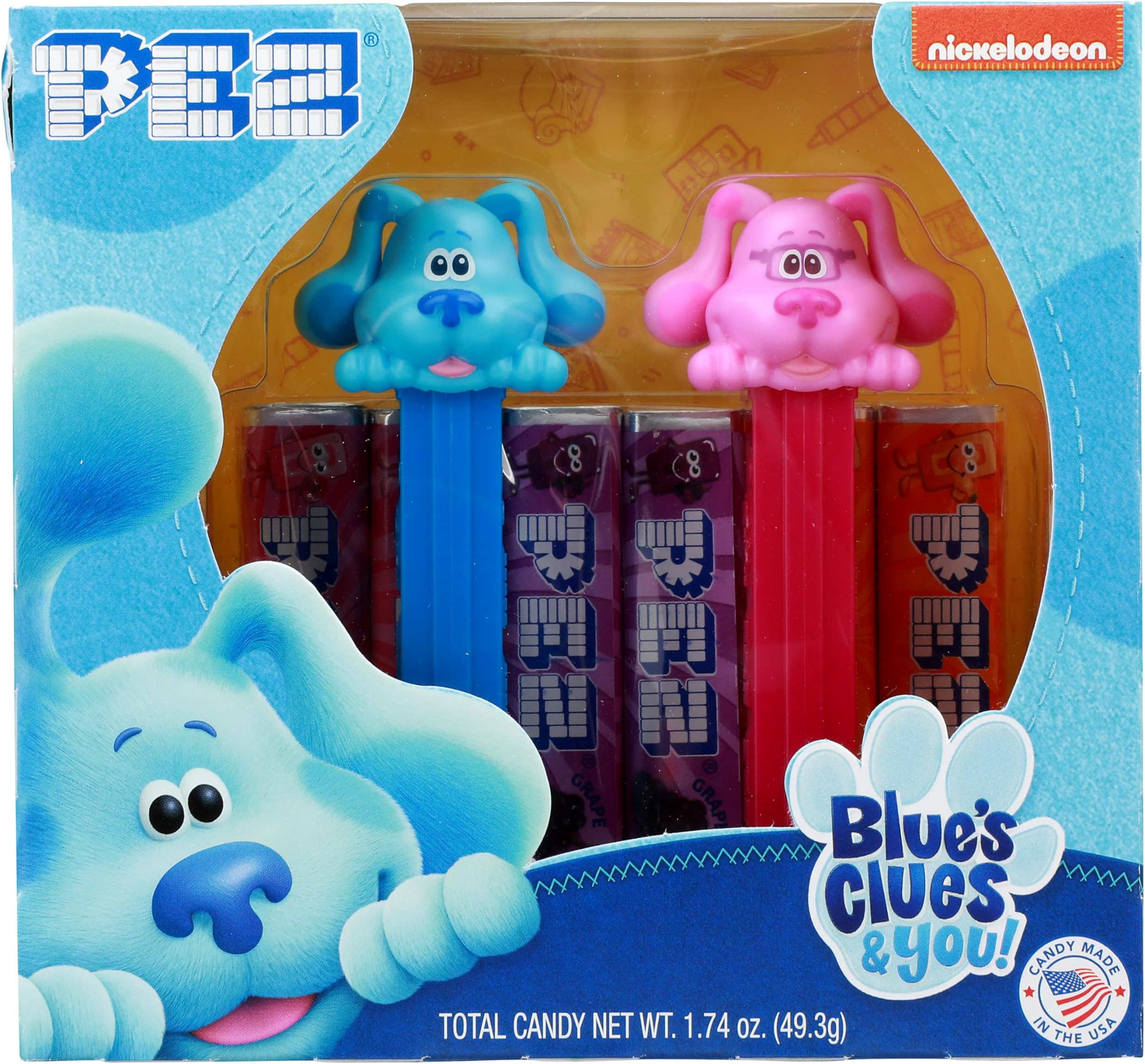 PEZ Candy Nick Jr. Blue's Clues & You! Gift Set - Blue & Magenta