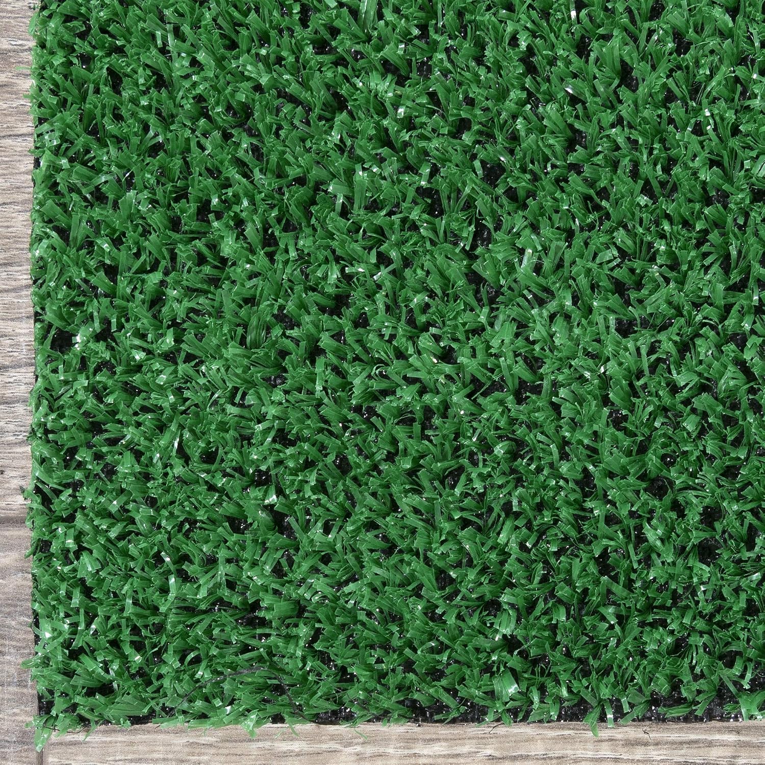 Ottomanson Garden Grass Artificial Turf Runner Rug, 20 in x 59 in, Green