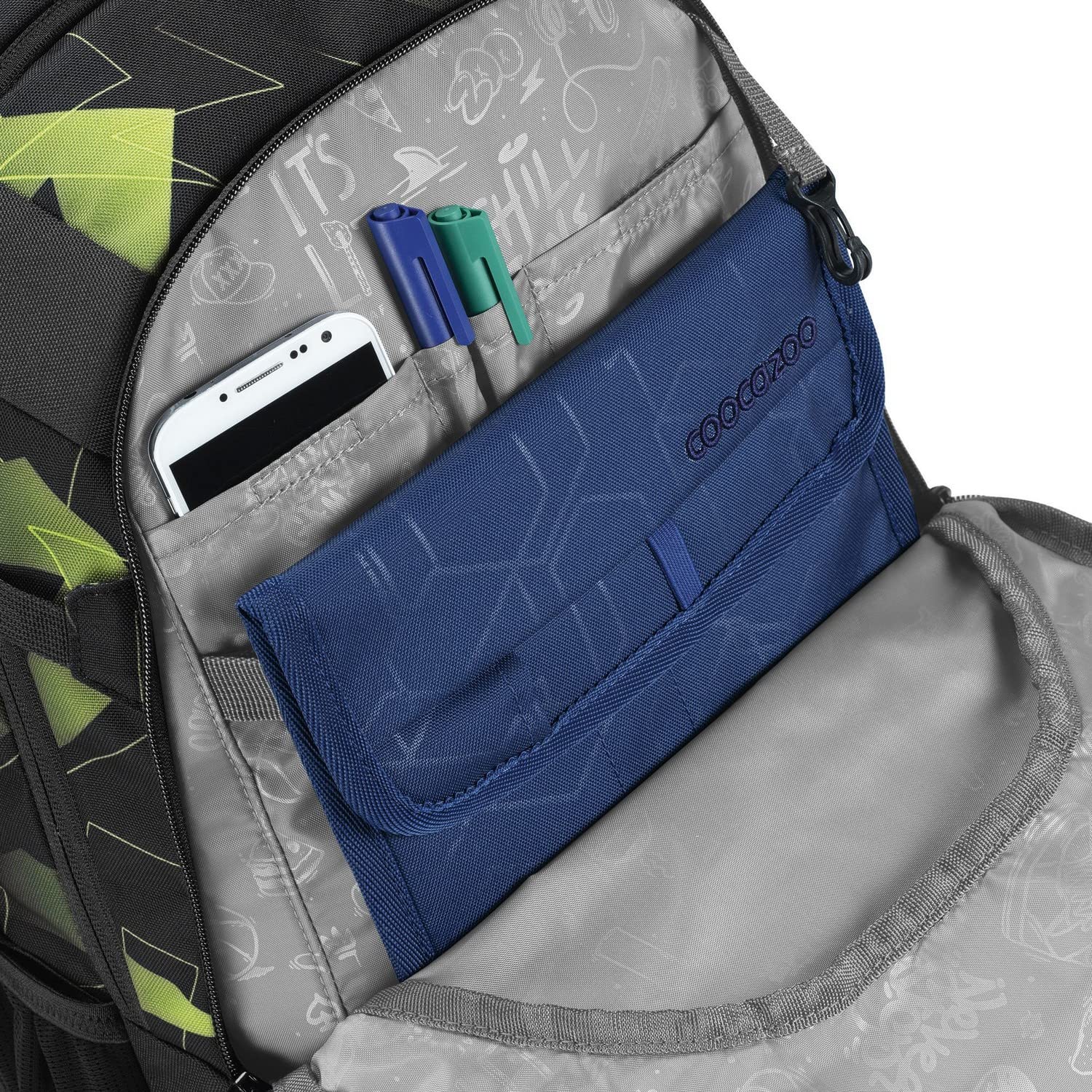 Coocazoo Mate School Backpack Lime Flash