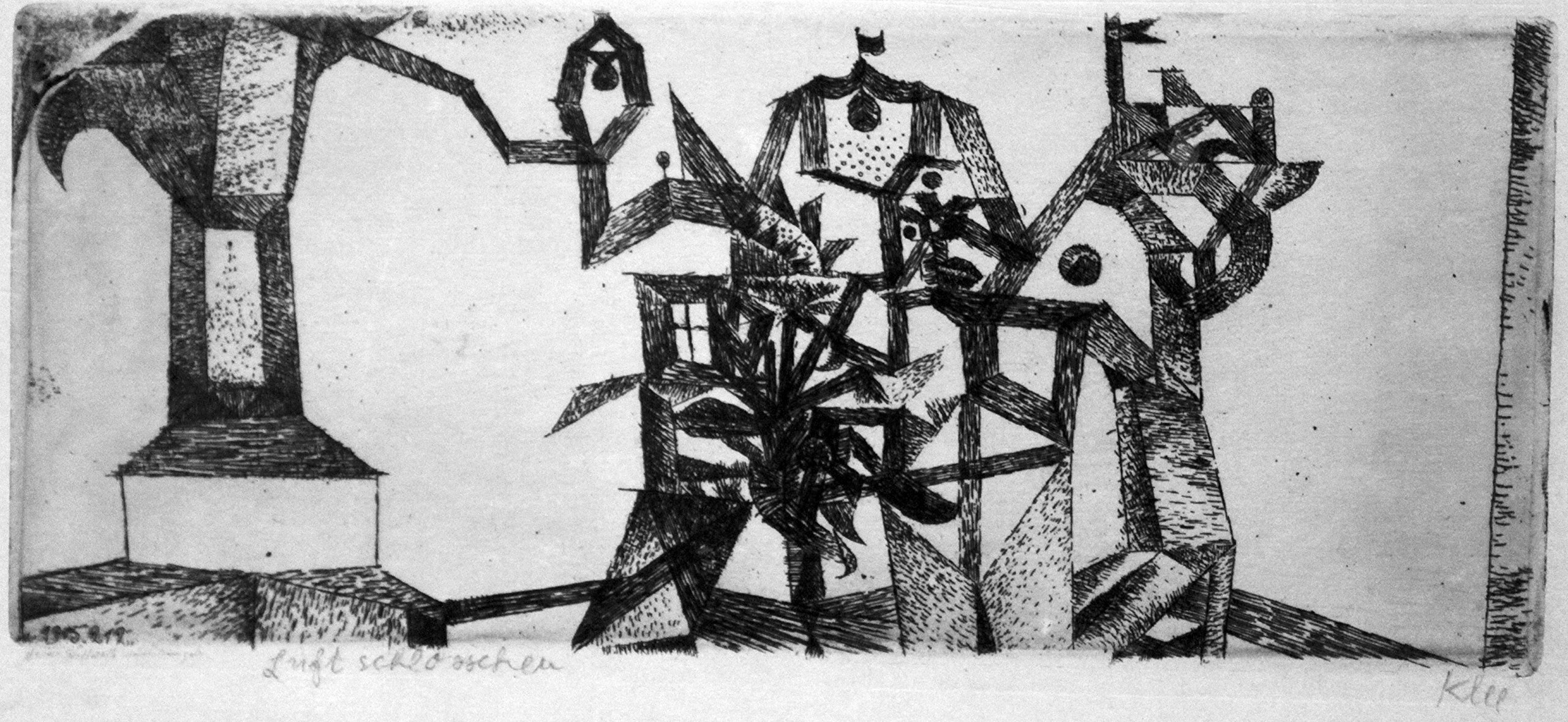 Paul Klee Klee Luftschloss anagoria affiche Medium poster art abstrait mat