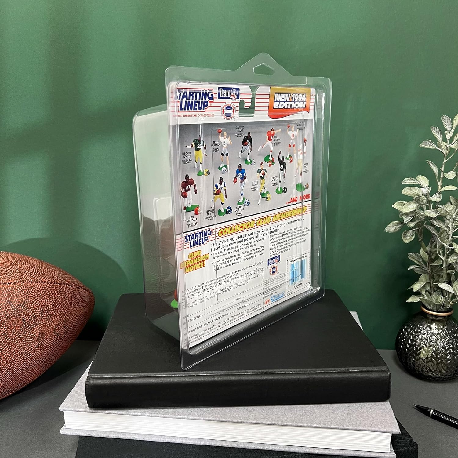 Protech SSSLU Clamshell Storage / Display Case for Kenner Starting Lineups, 8" W x 9" H x 2.75" D, 3-Pack