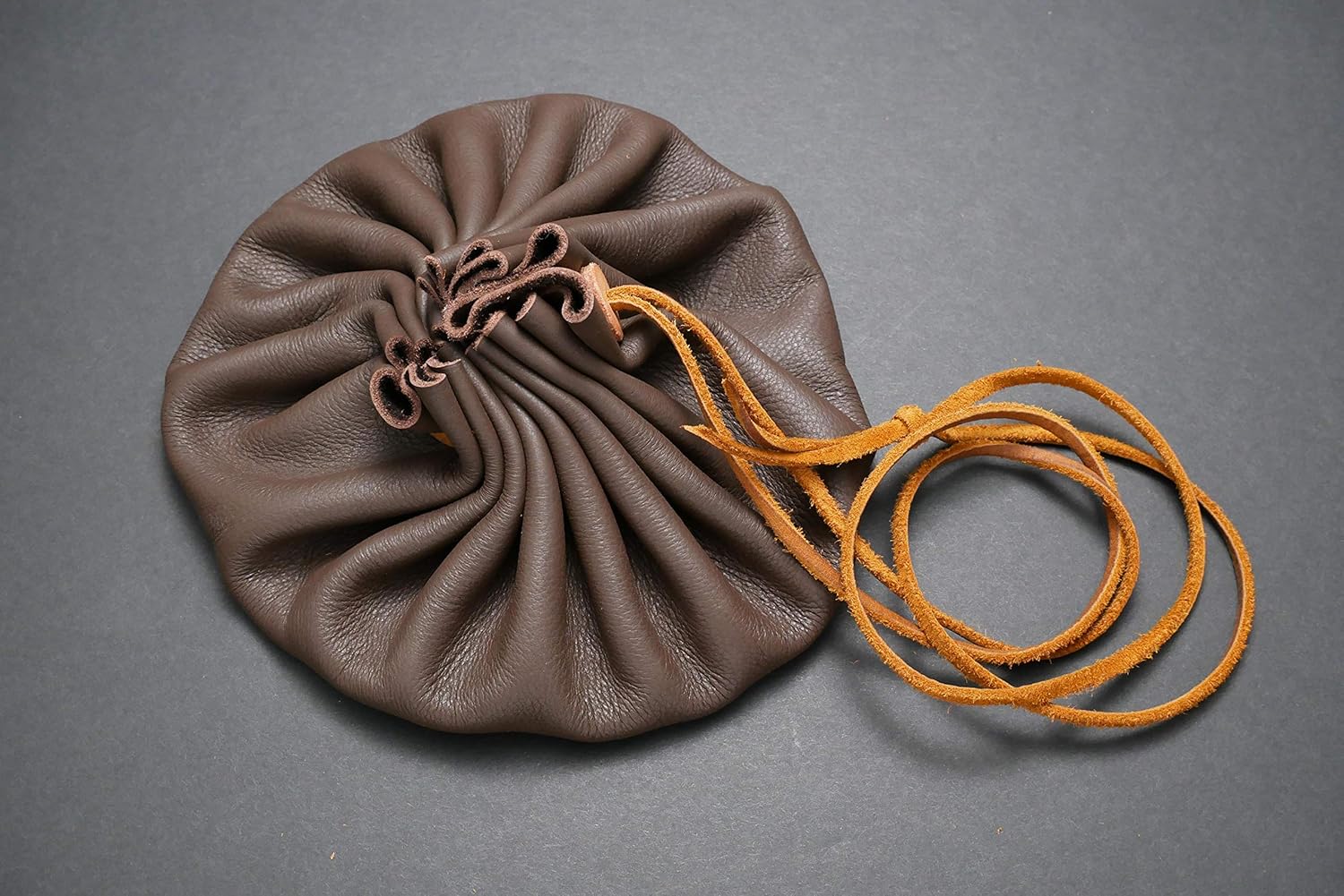 ROG Handmade Leather Drawstring Tinder Pouch