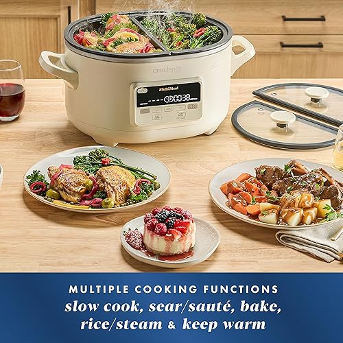 Miniatura 2 de Crock-Pot MultiMeal Multicooker y olla de cocción lenta programable con función de horneado Leche de avena