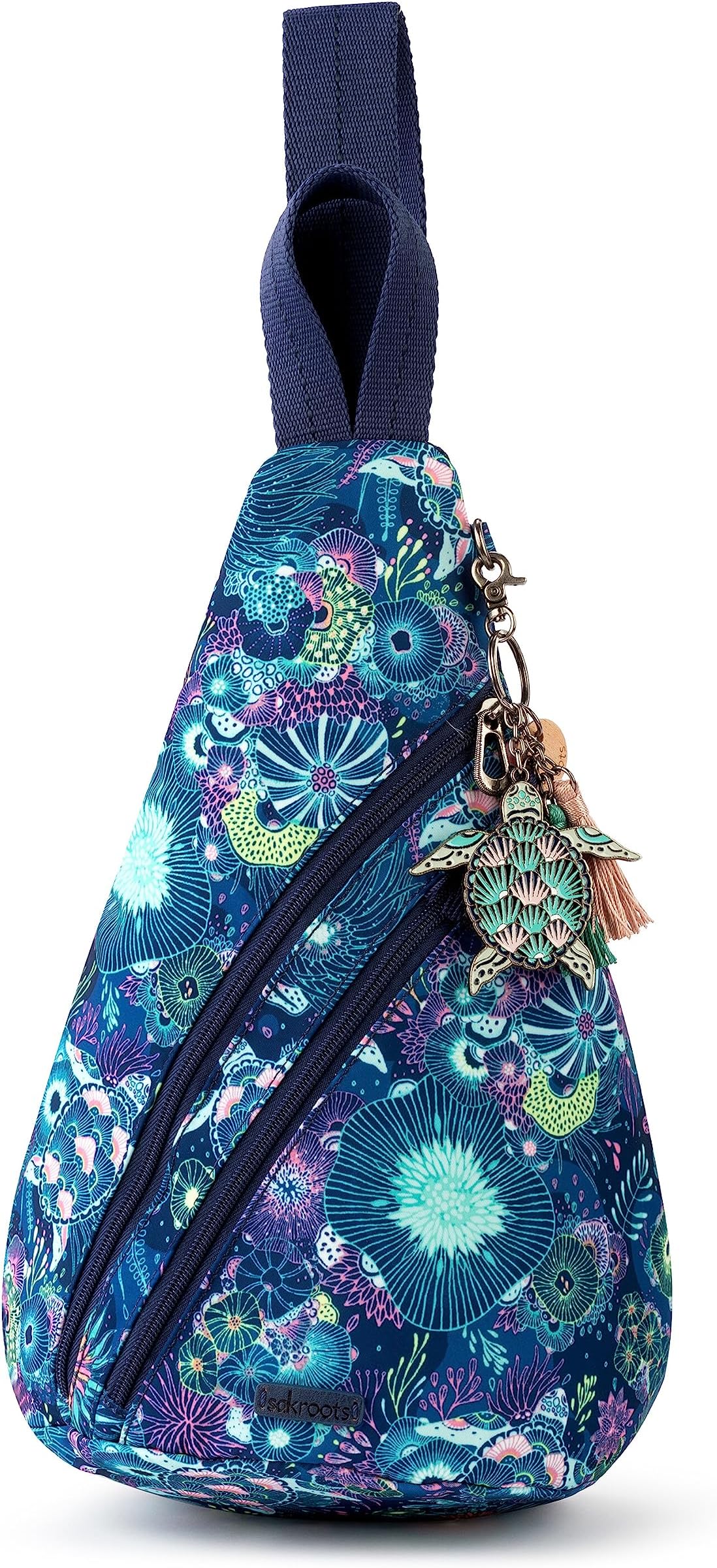 SakrootsEco Twill, Royal Blue Seascape