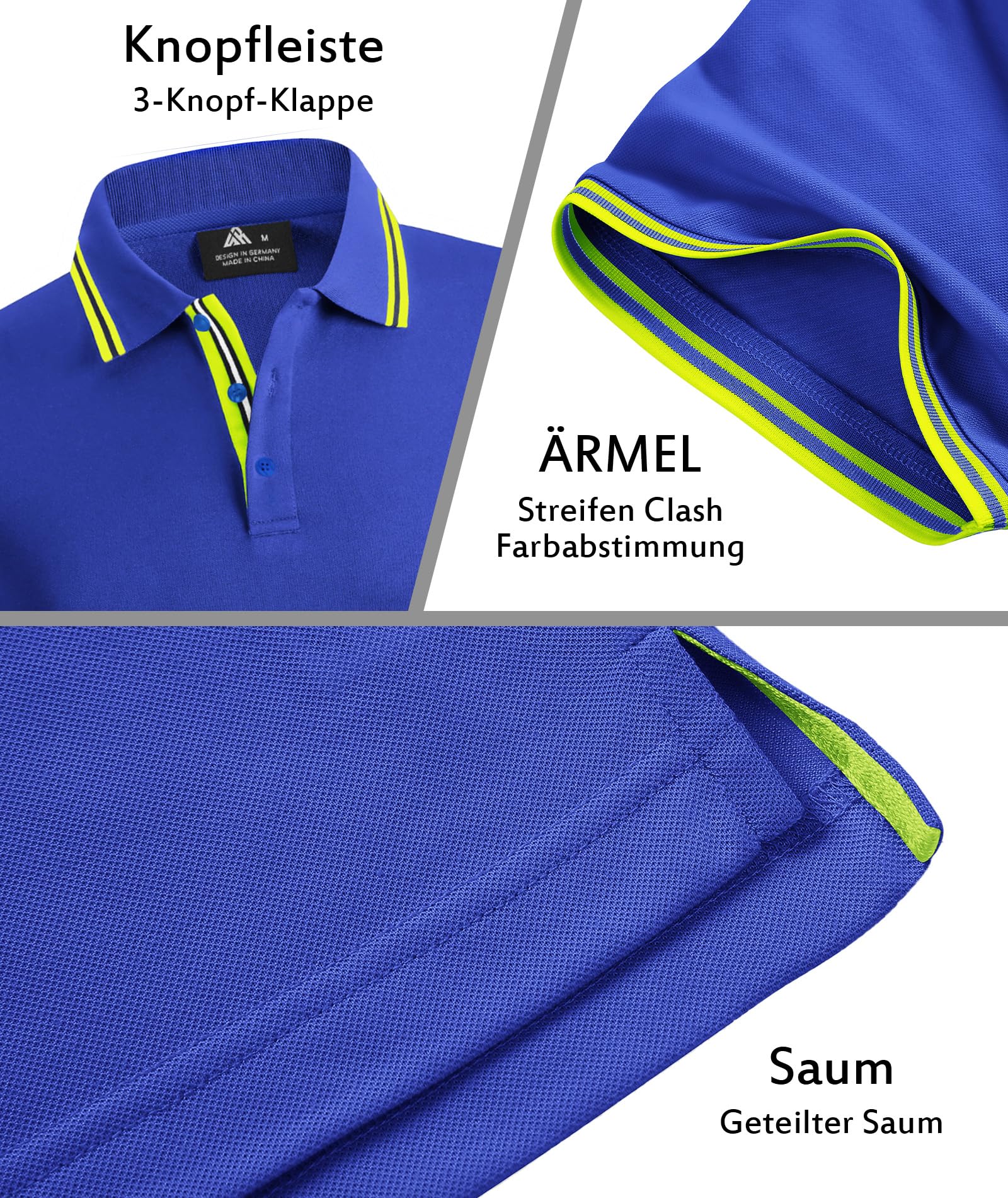 SwissWell Polo Hombre Manga Corta Secado Rápido Golf Deportivo Camiseta Tenis Transpirable Verano