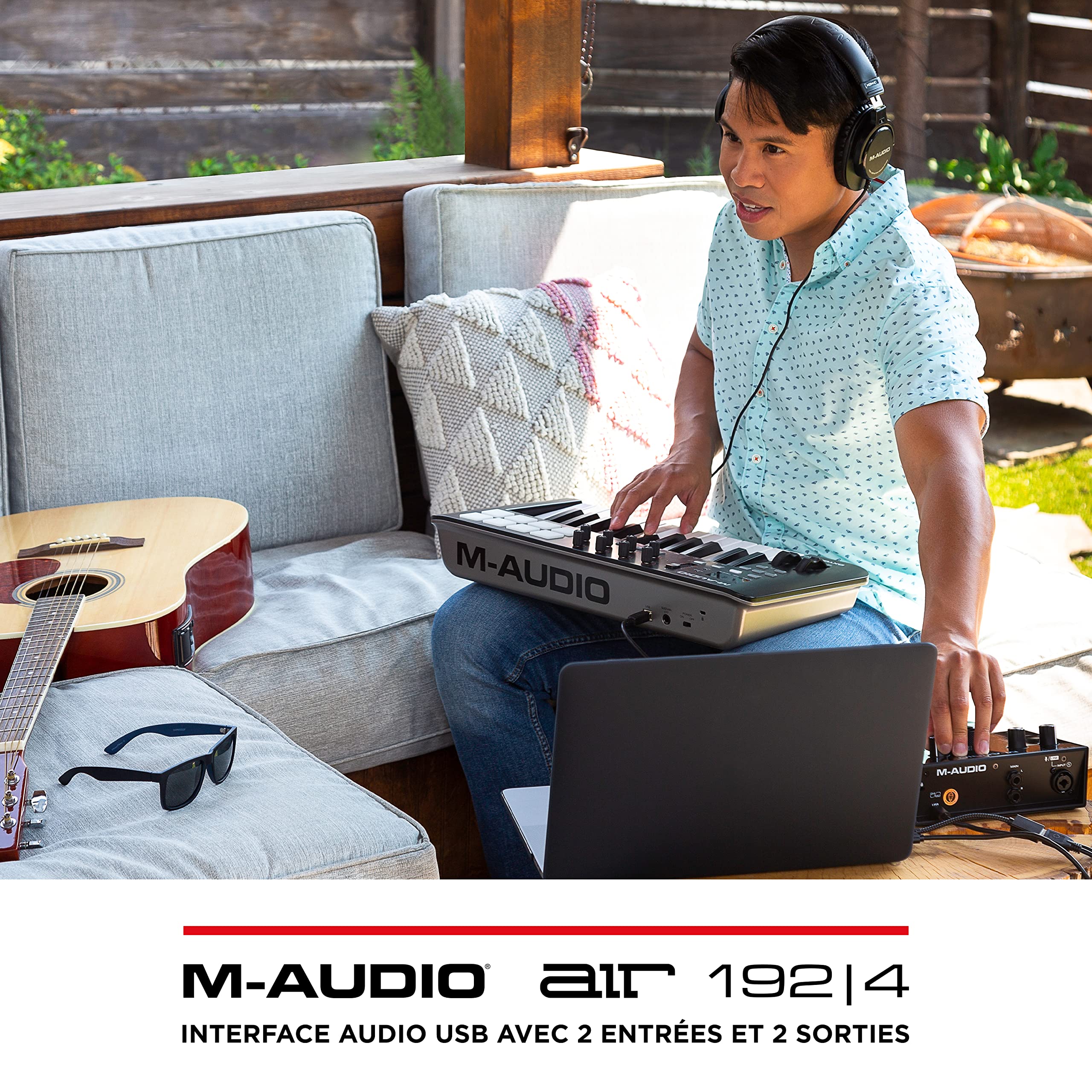 M-AUDIO AIR 192|4 Interface Audio ou Carte Son USB pour l'Enregistrement, le Chant, la Guitare, de Qualité Studio, avec 1 Entrée XLR et Logiciels