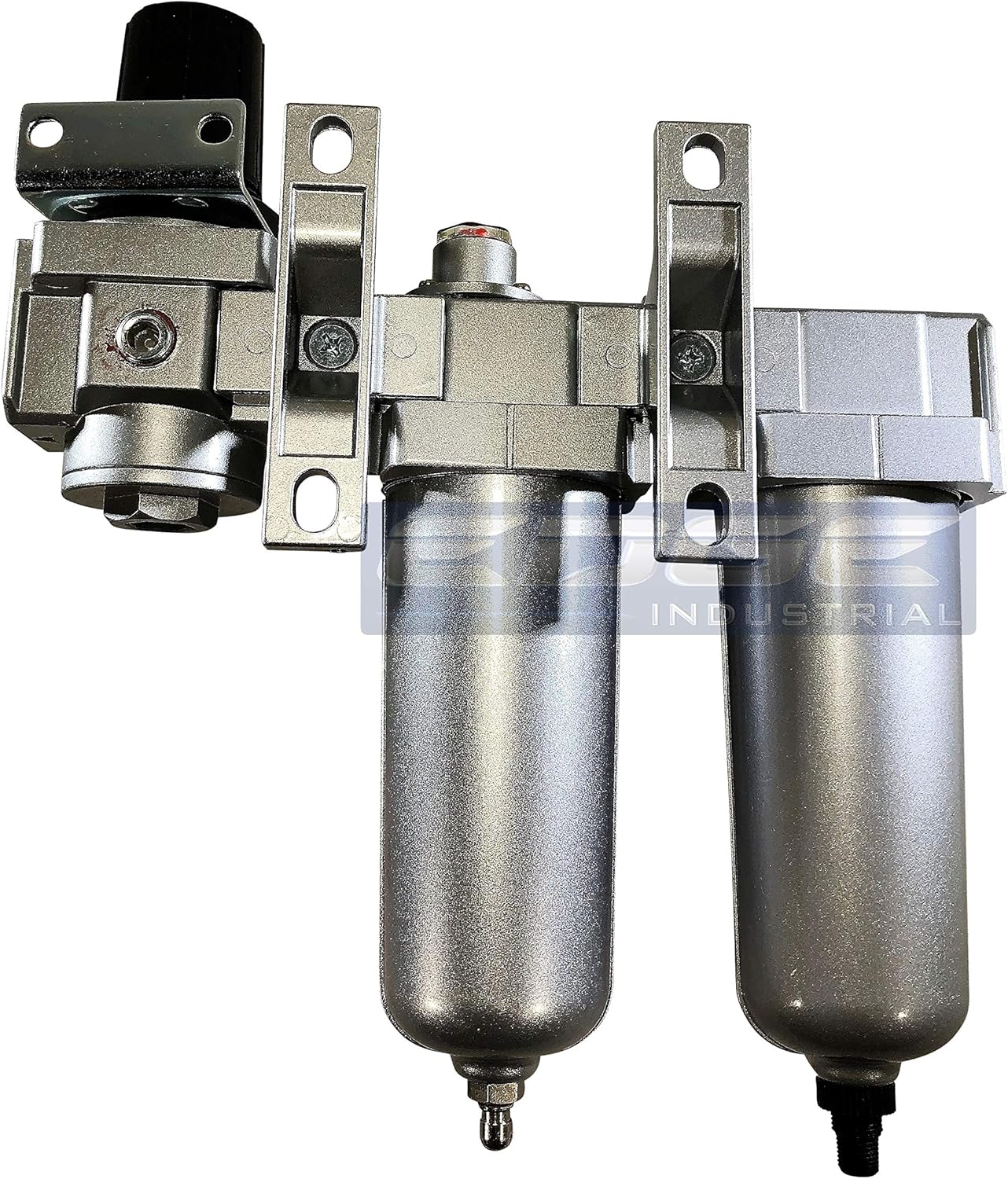 INDUSTRIAL RATED Three Stage Air Drying System - Air Particulate Filter, 0.01 Micron Coalescing Filter & Air Pressure Regulator Modular Combo 3, Metal Bowl (3/4" AUTO DRAIN)