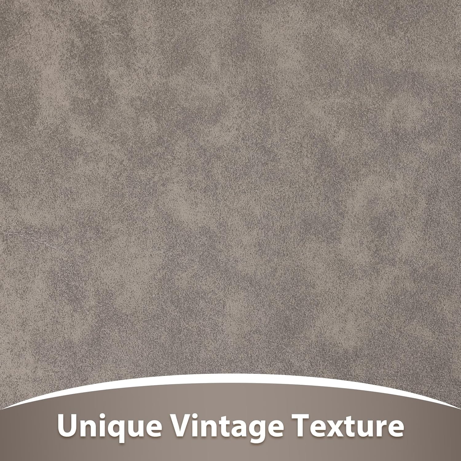 Faux Leather Fabric, 55" Wide 1.3mm Thicken Upholstery Fabric by The Yard Soft Marine Vinyl Fabric Vintage PU Leather Sheets for Crafts Sewings Chairs Seats Wallets Cushions, 3 Yard Grey