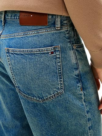 Tommy Hilfiger Men's Tapered Harlem Rgd Ed Light Blue Mw0mw41889 Tapered