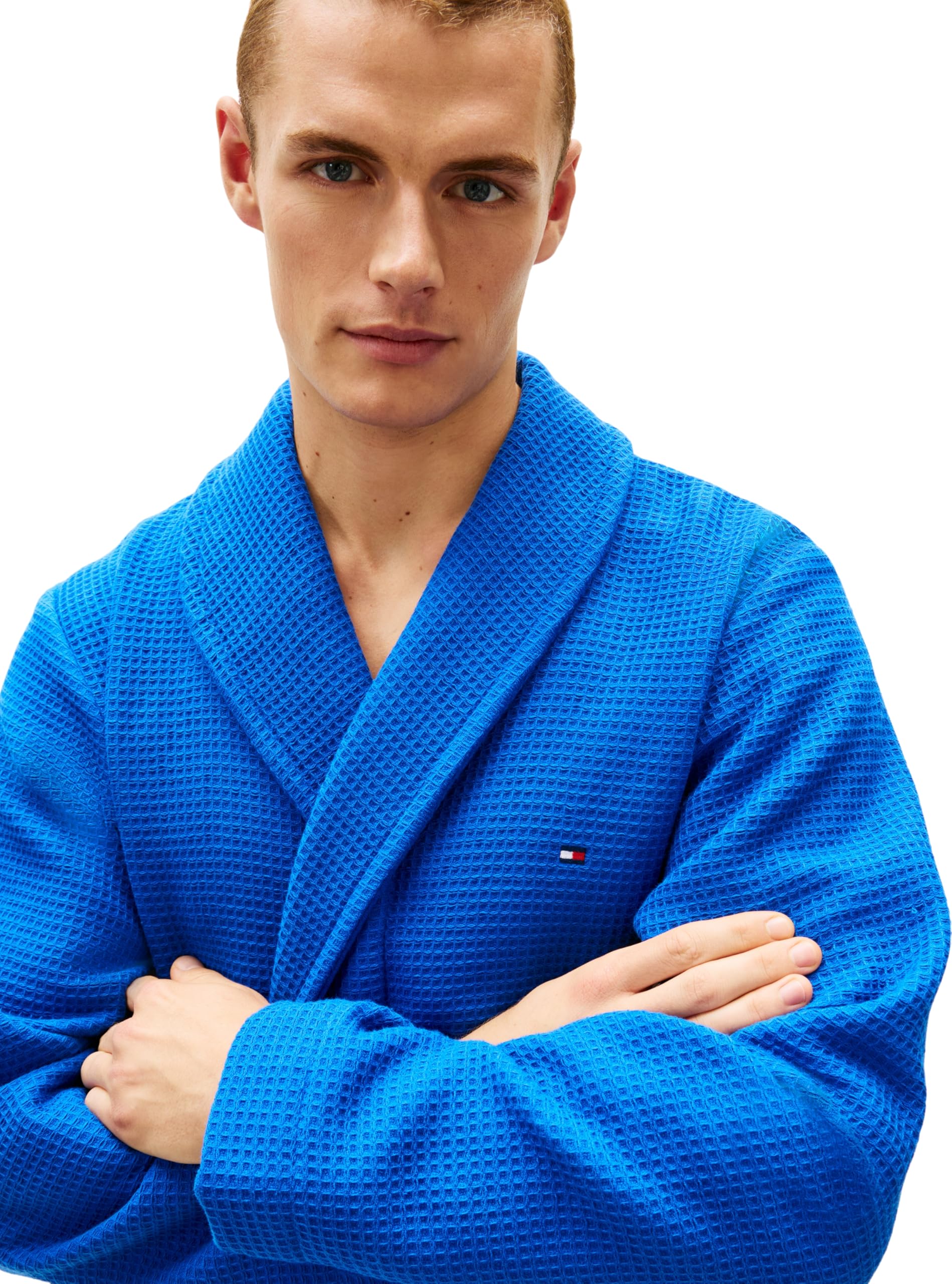 Tommy Hilfiger Waffle Bathrobe Um0um03524 Peignoir Homme (lot de 1)