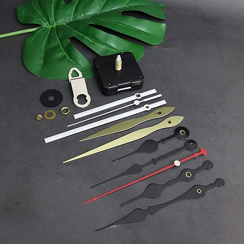 Miniatura 7 de TIKROUND 12888 - Kit de piezas de repuesto de mecanismo de movimiento de cuarzo para bricolaje, movimiento silencioso, 0.512 in, grosor máximo del