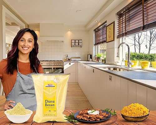 Miniatura 6 de Rani Chana Besan (harina de garbanzos, gramo) 64 oz (4 libras) 4.0 lbs a granel  Todo natural  Vegano  Apto para gluten  Sin OMG  Kosher  Origen