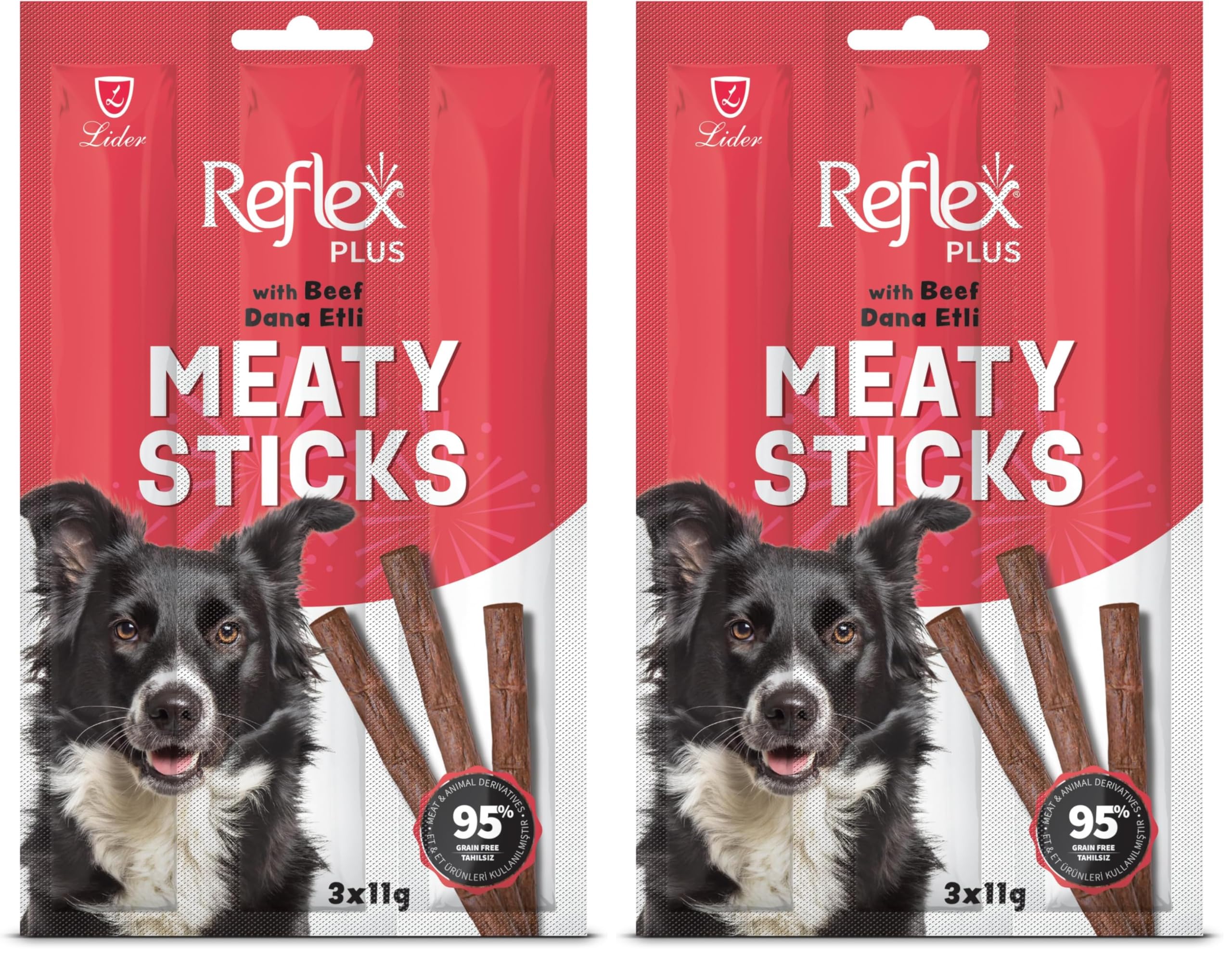 Reflex Plus Adult Dogr Stick Treats With Beef 33 Gr (2 paketi)