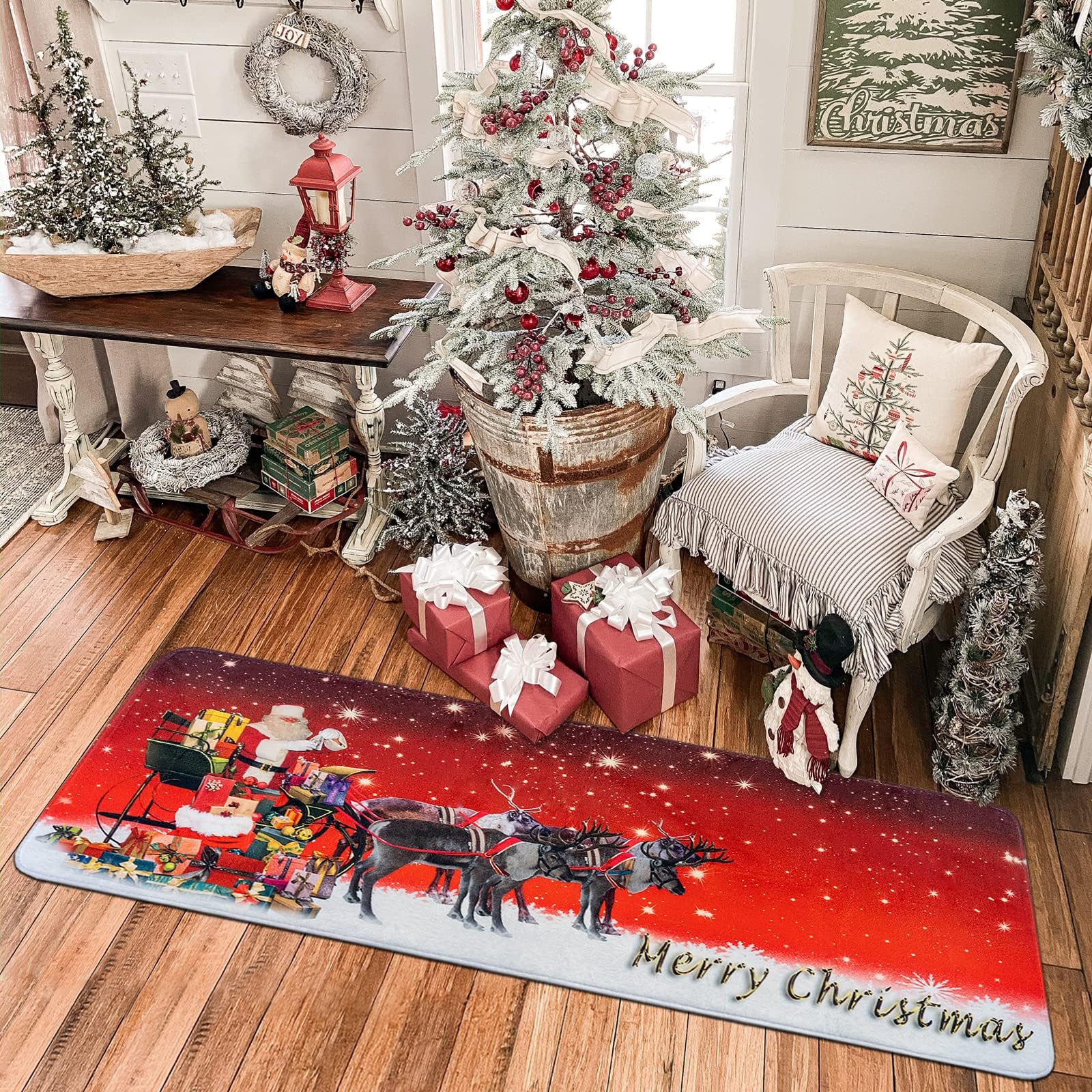 Weihnachts-Teppich Matte 40x60cm - Festliche Deko Für Deine Haustür