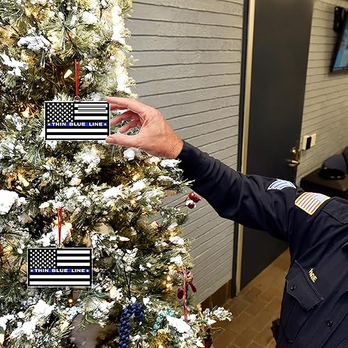 Miniatura 7 de Regalos de Navidad de policía para oficiales de policía, adornos de Navidad  policía, regalos de policía para hombres, regalos de jubilación de