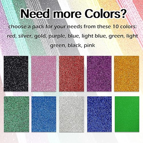 Miniatura 2 de Hojas de espuma plateada con purpurina para hacer manualidades, 10 paquetes de papel EVA grueso, papeles adhesivos para proyectos escolares, 11.8 x
