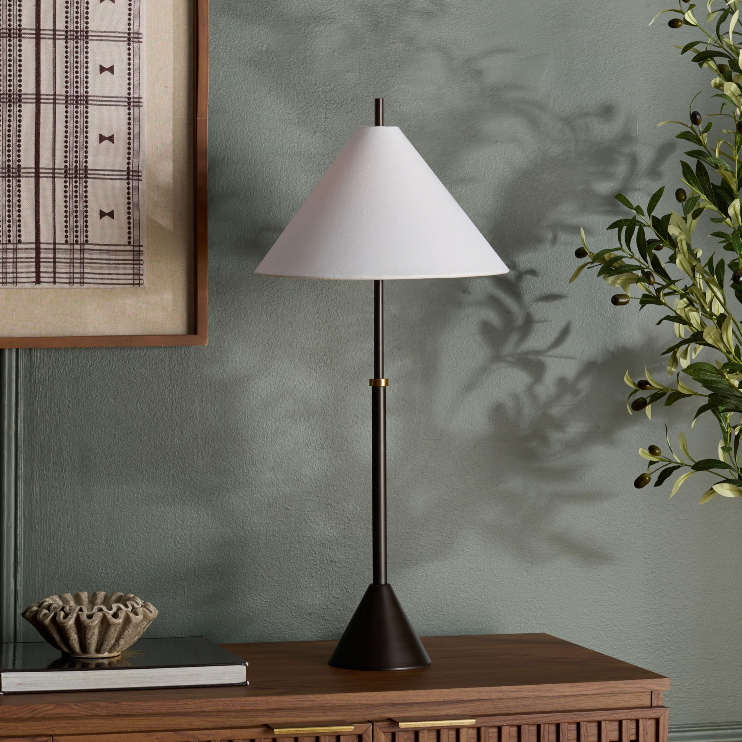 SAFAVIEH Lighting Collection - Troye Antique Silver Metal Table