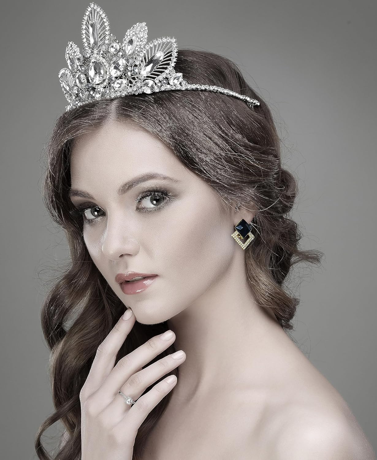 Black White Earrings for Women Teen Gifts Dangle Drop Fashion Geometric Statement Jewelry - Image 4