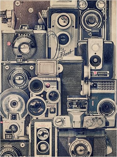 Trademark Fine Art Lienzo de cámaras vintage de Thomas Brown