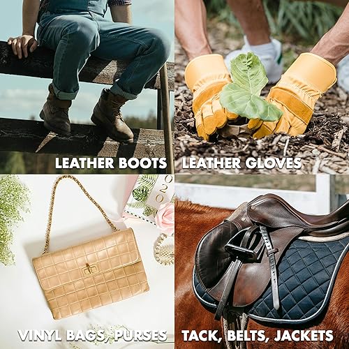 Miniatura 5 de JobSite Premium - Pasta de piel sintética resistente al agua para botas y zapatos de piel, 7,6 ml