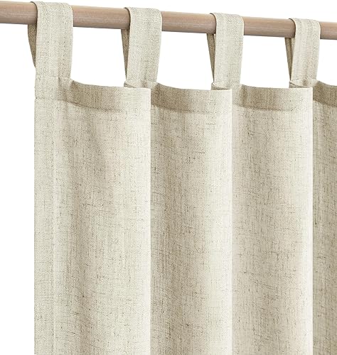 Miniatura 14 de KOUFALL Cortinas de otoño naranja quemado para sala de estar de 63 pulgadas de largo, cortinas transparentes bohemias de otoño para dormitorio, 63