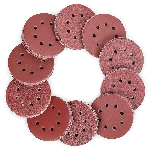 WORKPRO 150 Stueck 125mm Klett-Schleifpapier Set