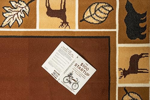 Miniatura 4 de Juego de tapetes de 3 piezas - Tapete de alces, osos, geométrica, oriental, floral, transicional, moderna., Nylon