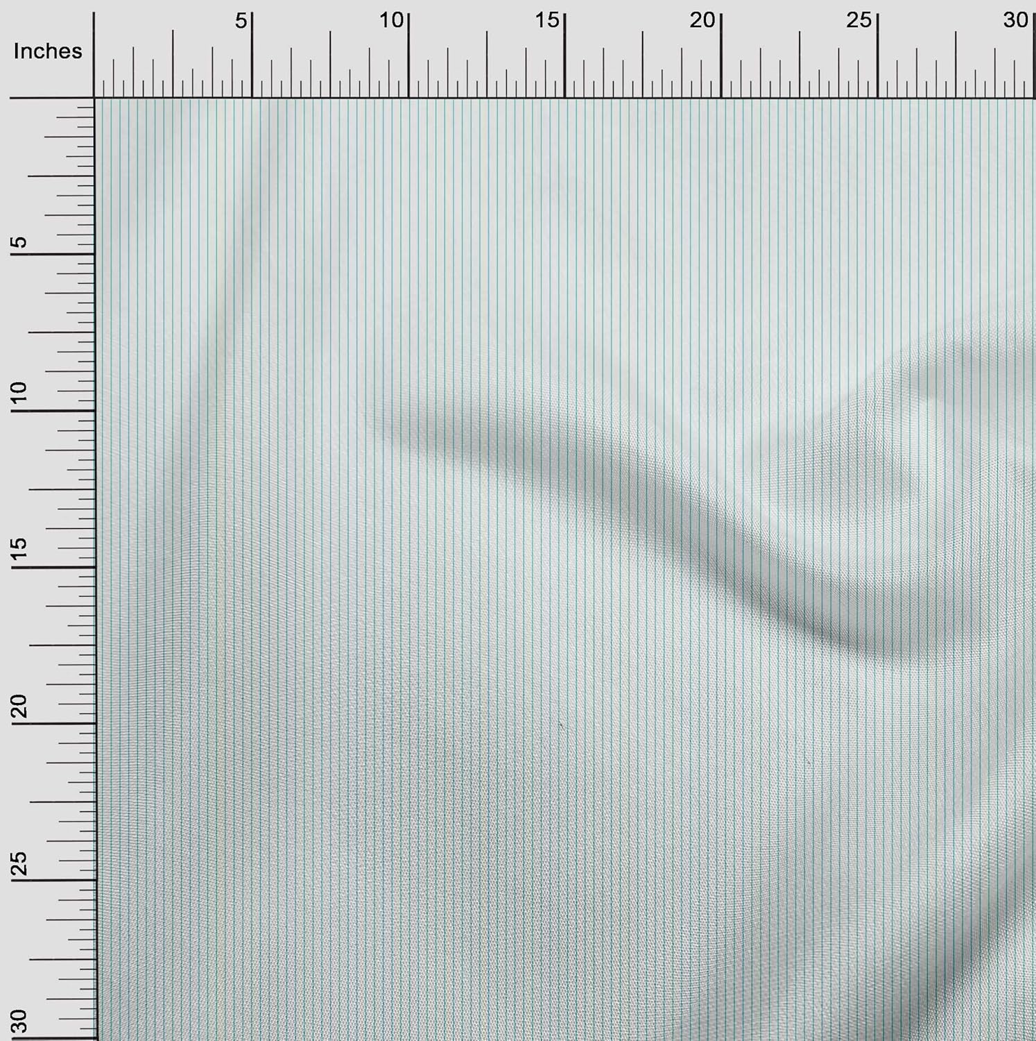 oneOone Polyester Spandex Turquoise Blue Fabric Pin Stripe Quilting Supplies Print Sewing Fabric by The Yard 56 Inch Wide