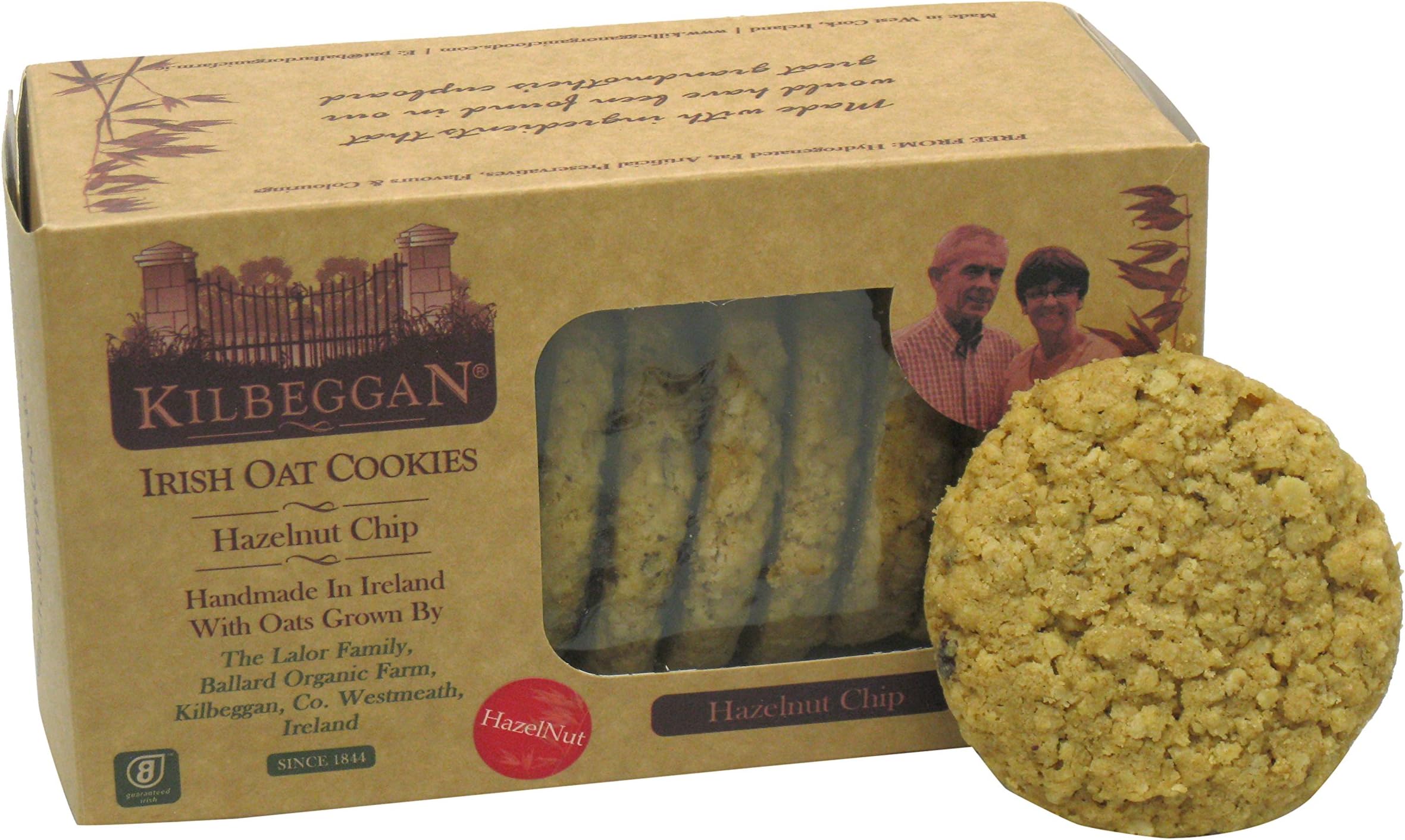 Kilbeggan Irish Oat Cookies, Hazelnut Chip, 7 Ounce